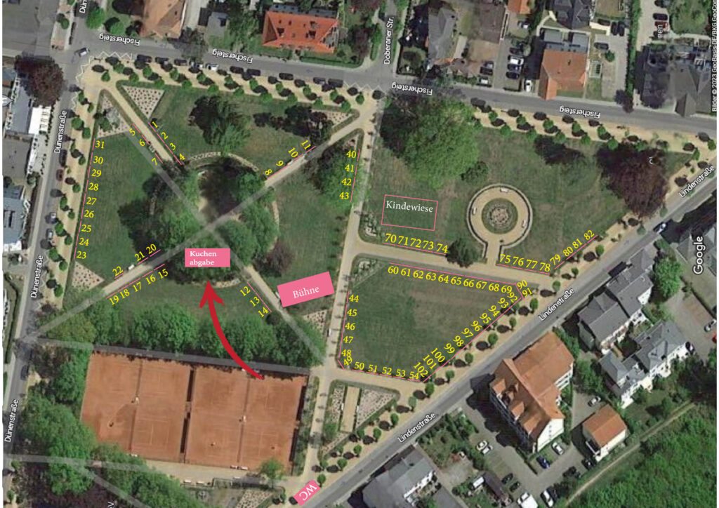 Lageplan mit Standnummern